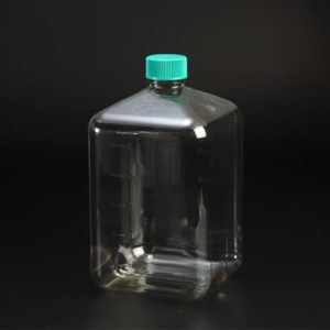 بطری استریل چهارگوش 5 لیتری قابل اتو کلاو و با تحمل دمایی در بازه 120+ تا 80- درجه سانتیگراد
